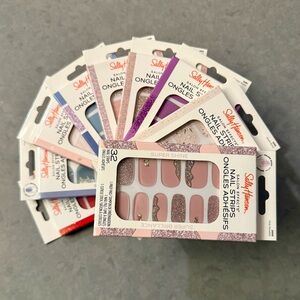 Sally Hansen Salon Effects Nail Strips Lot of 9 Sets